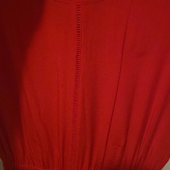 Madewell Vintage Inspired Red Silk Dress - Picture 2 of 6
